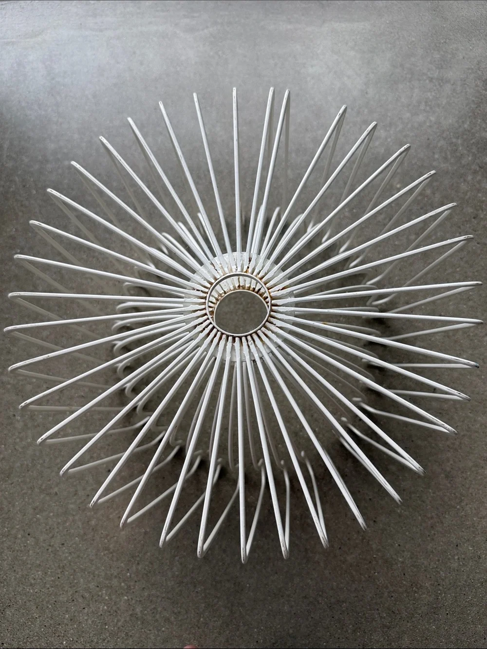 Vintage Ikea Trådig Fruit Basket – Ehlen Johansson White Wire Bowl 1990s Rare